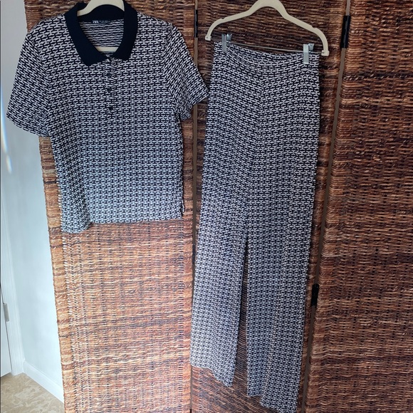 Zara Monochrome Patterned Jumpsuit - Picture 5 of 8